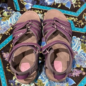 Teva Purple Strappy Comfort Sandals